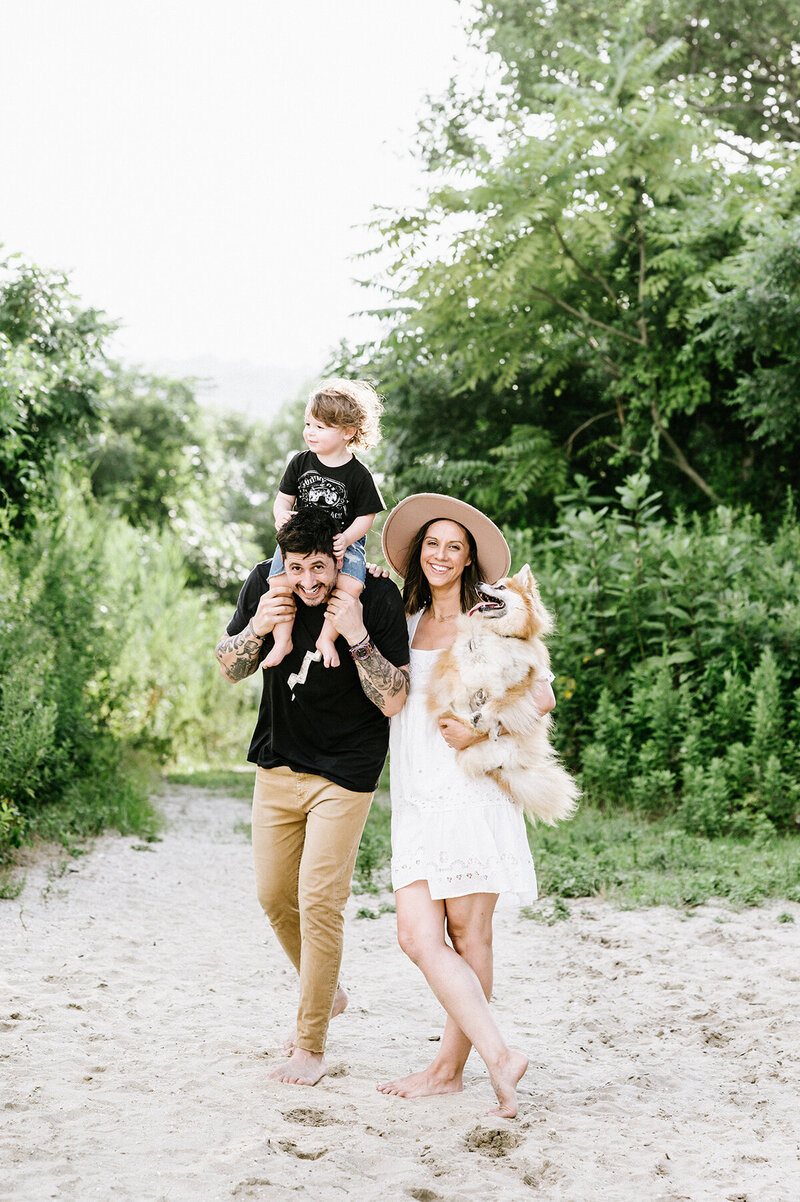 NJ wedding photographer Kate Connolly Testa with her dog Dexter