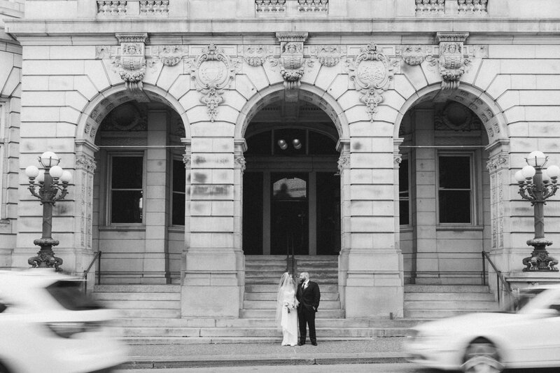 Couple portrait at Company Stables wedding by Marien J Malloy