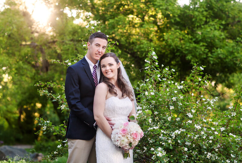 Garden Wedding Photo at Chatfield Farms during June