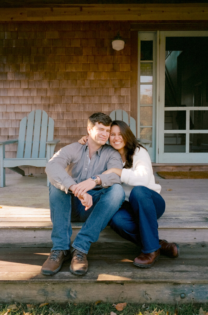 Julia + Jonathan Film Engagement Photos _ Cape Cod Film Photographer _ Film Wedding Photographer _ Castillo Holliday Photo + Film-13