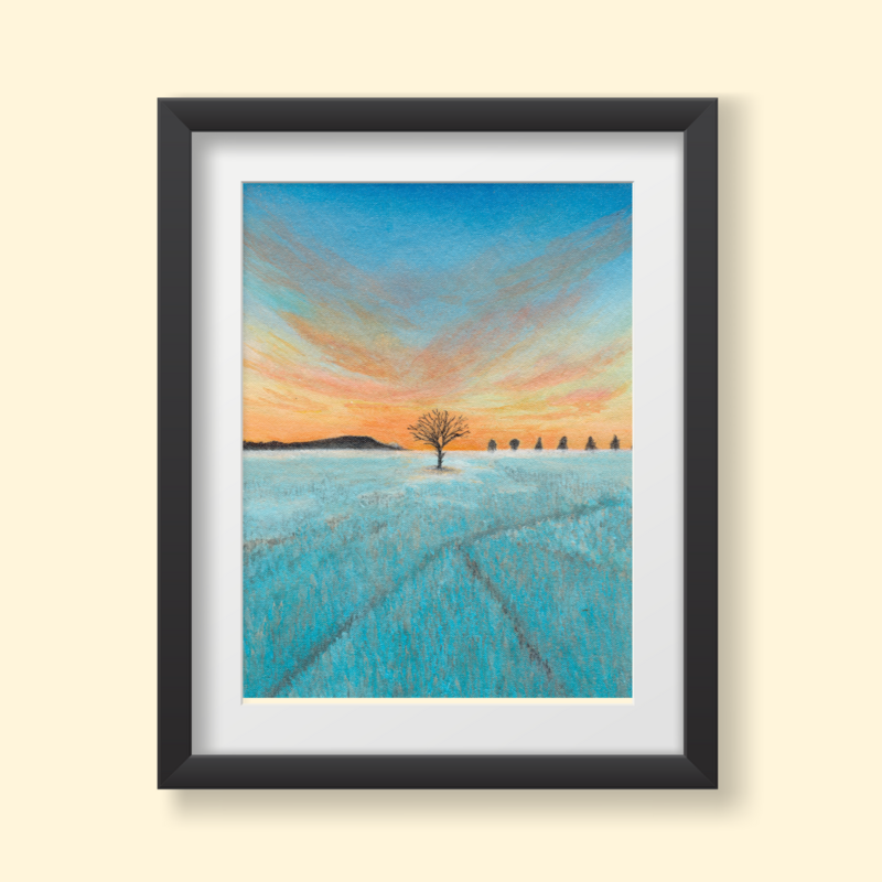 Emele Lone Tree Small painting 3