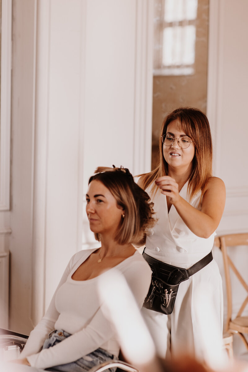 Behind the scenes shot of Sabrina Duparcq Hair Artistry Education Masterclass at The Bugle House, Southampton