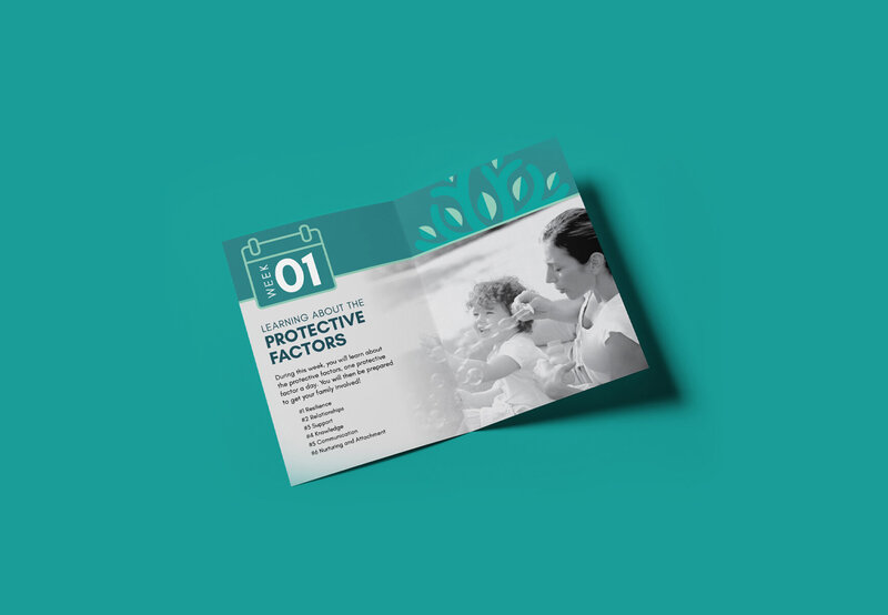 booklet for Lotus Children’s Advocacy and Sexual Violence Resource Center design by Amanda Newman Design in Paducah, Kentucky