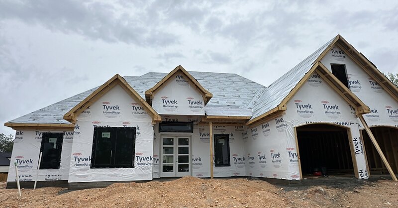 Picture of a home that's been framed.
