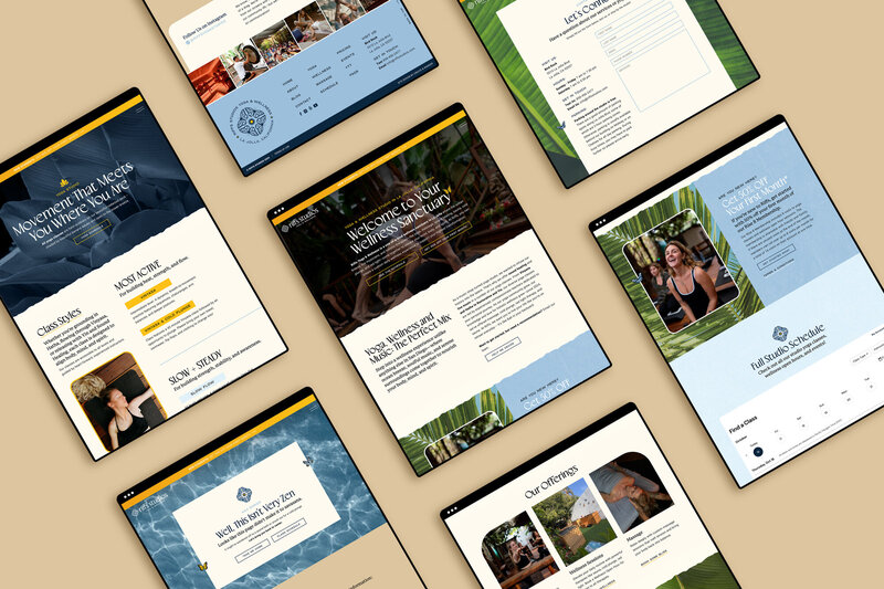 Colorful Mobile Showit Website Design for Female Entrepreneur