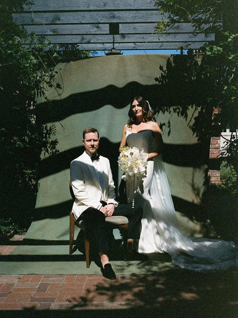 Groom Seating + Bride Standing | Nicole Chapman Design