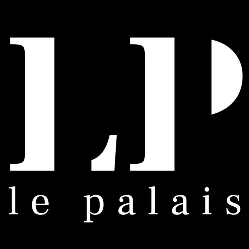 Le Palais White on Black Logo