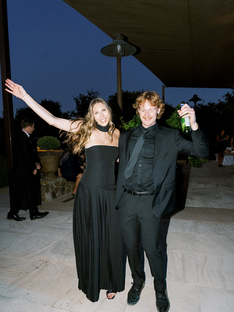  guest dancing at the reception during great music at a wedding reception in Southern California South LA