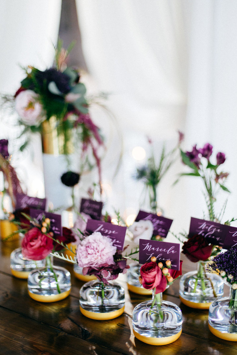 Unique Floral Escort Cards. Lakeland Wedding Planners. Lakeland Wedding. Jewel toned wedding. Burgundy an d Blush Wedding. Purple and Burgundy Wedding. Lakeland Wedding Photographer.