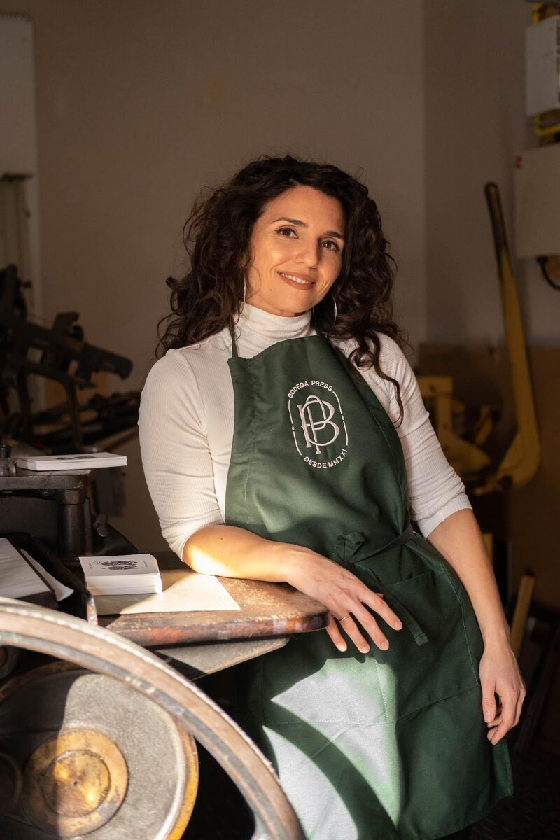Designer and letterpress printer