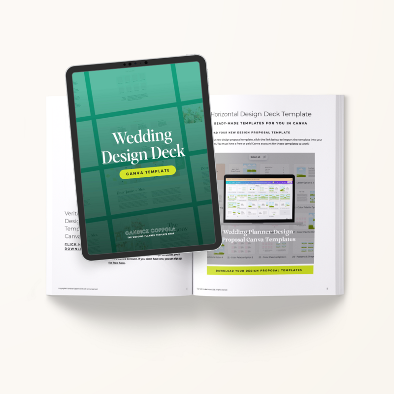 Wedding Design Deck Canva Template 4