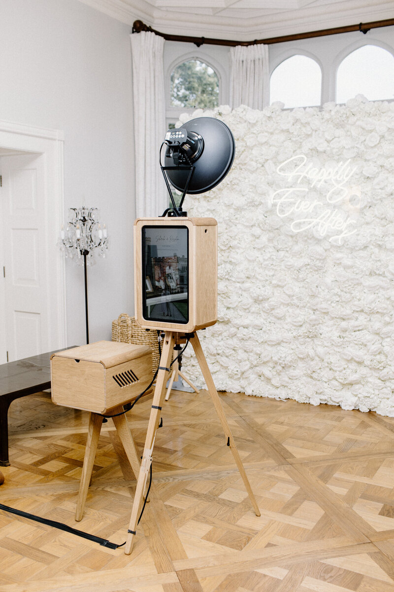 Premium Photo Booth Setup Hire for weddings and corporate events for  Farleigh House Events in Bath