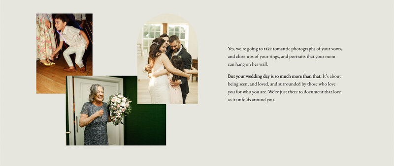 Website design and copywriting for Claudia's Photography