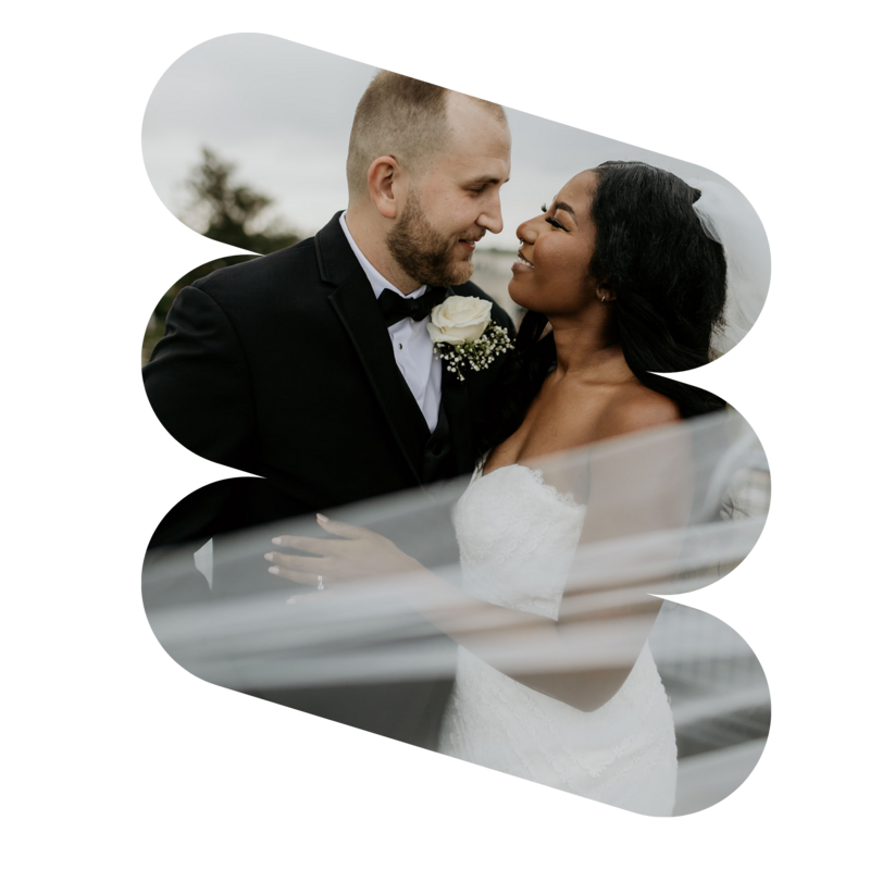 wedding bridal portraits taken of bride and groom in cleveland ohio