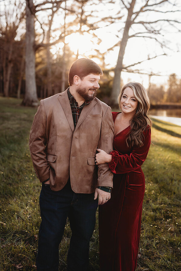 Sisters embrace during Fall Family Photos in Asheville, NC.