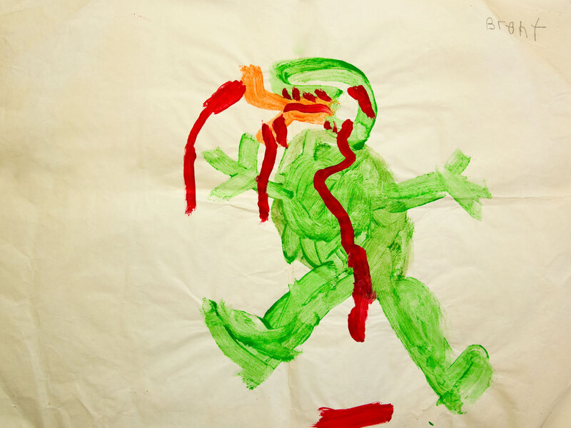 Brent Ray Fraser Monster Painting 1982