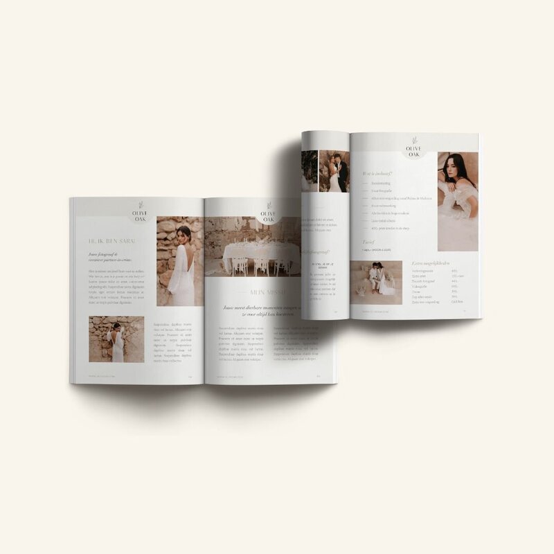 Elegante brochure template voor fotografen