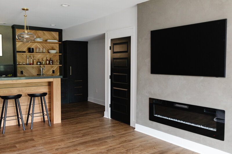 Marietta Custom Basement Build - Mid Century RetreatAG35