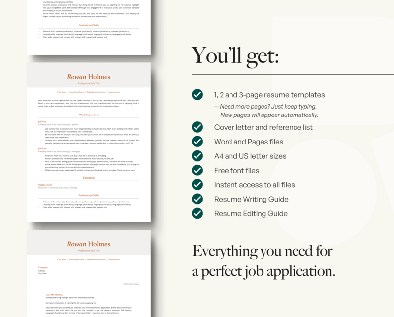 ATS-FRIENDLY RESUME + COVER LETTER