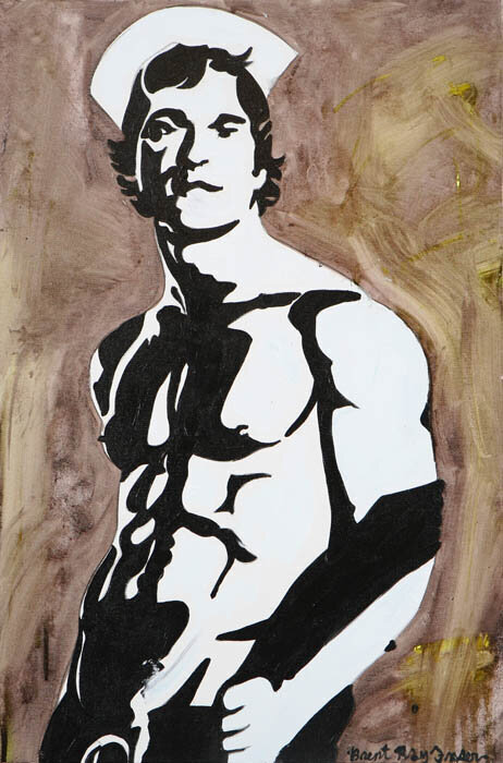 Brent Ray Fraser Sailor Self Portrait Painting, 2005