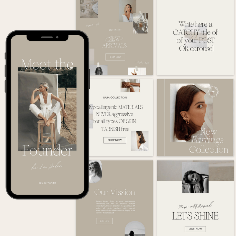 bohemian showit website template for coaches, photographers and creatives