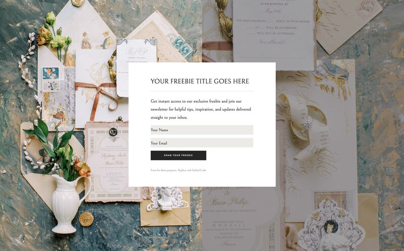 Showit Design Library - Showit Canvases for Showit Users and Showit Designers - With Grace and Gold - Best Showit Designer - 10