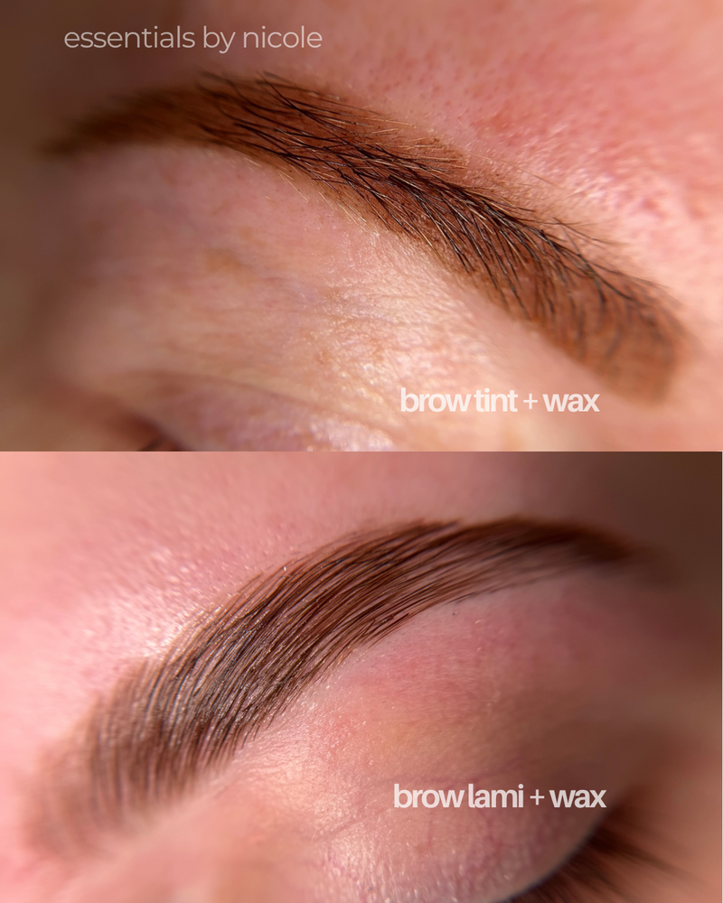 Elevated brows with brow tinting, brow lamination and brow waxing in West Springfield, MA