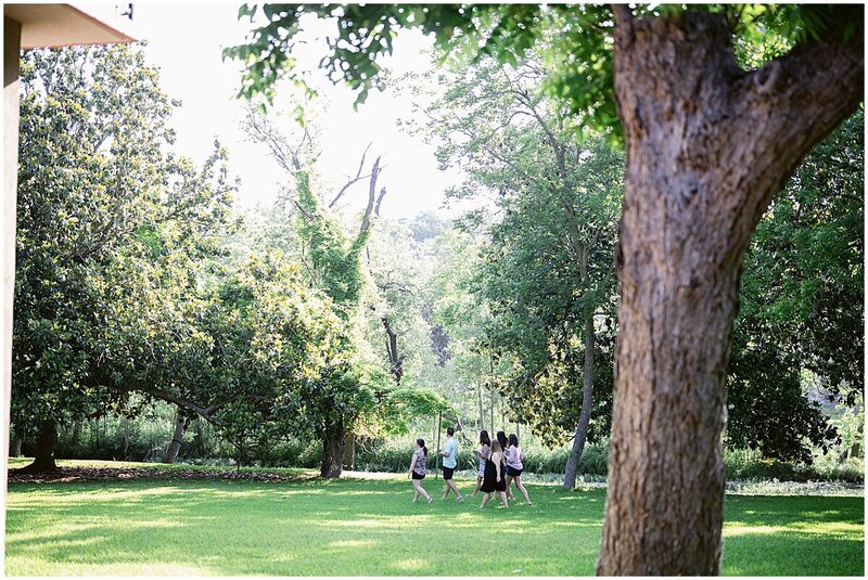 Lawn at Messina Inn in Wimberley Texas