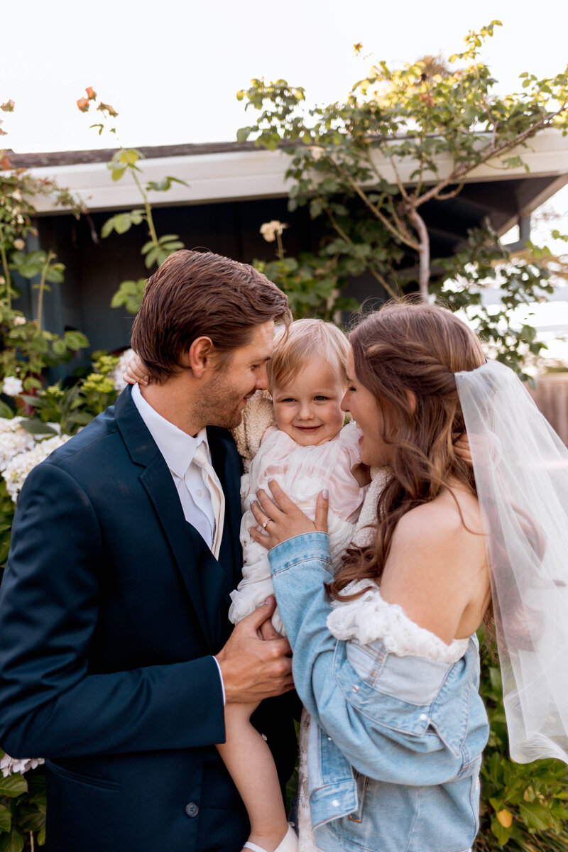 couple with their child