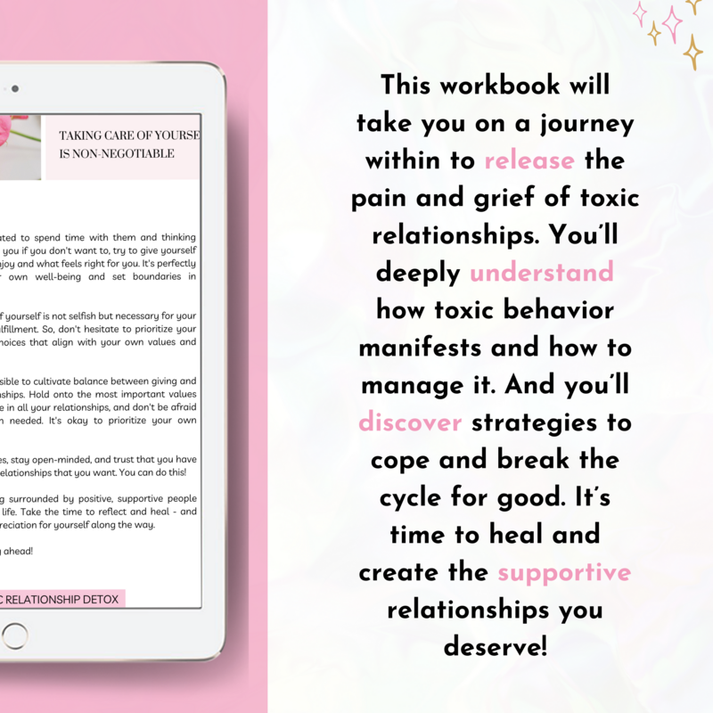 Toxic Relationship Detox Workbook Holly Soulie Emotional Health Shop4