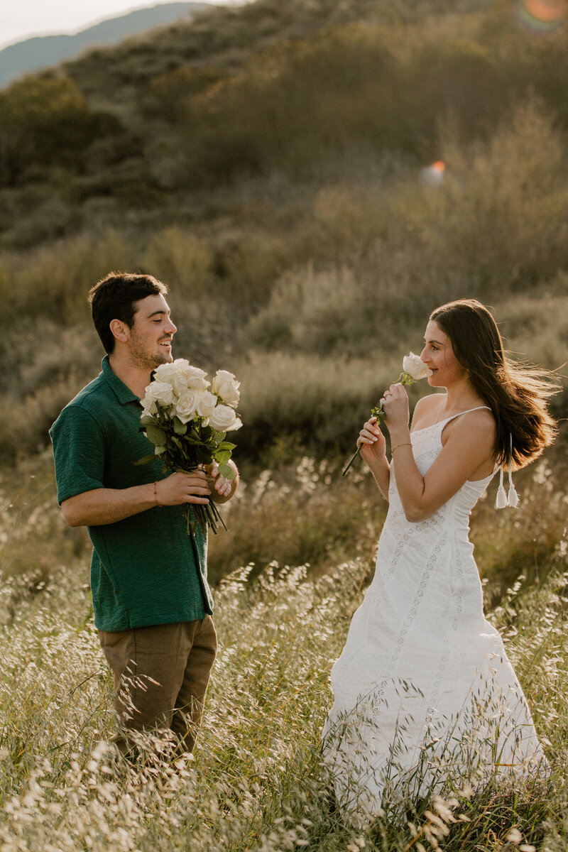 Engagement session in Mt Boney Trails in Newbury Park California. Photographed by Haley Benton, wedding and elopement photographer based in California or Idaho.