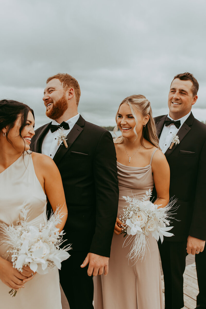 bridesmaids-with-groomsmen-laughing