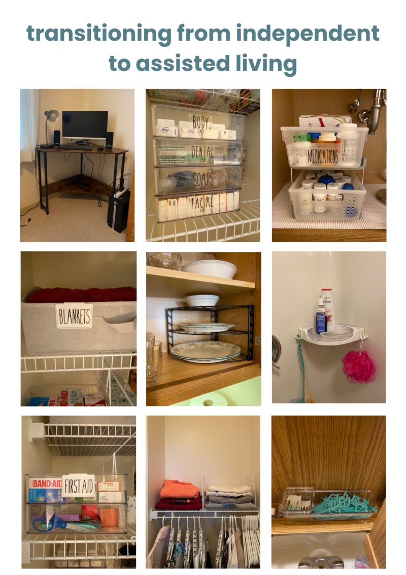 home organization for assisted living and small living spaces