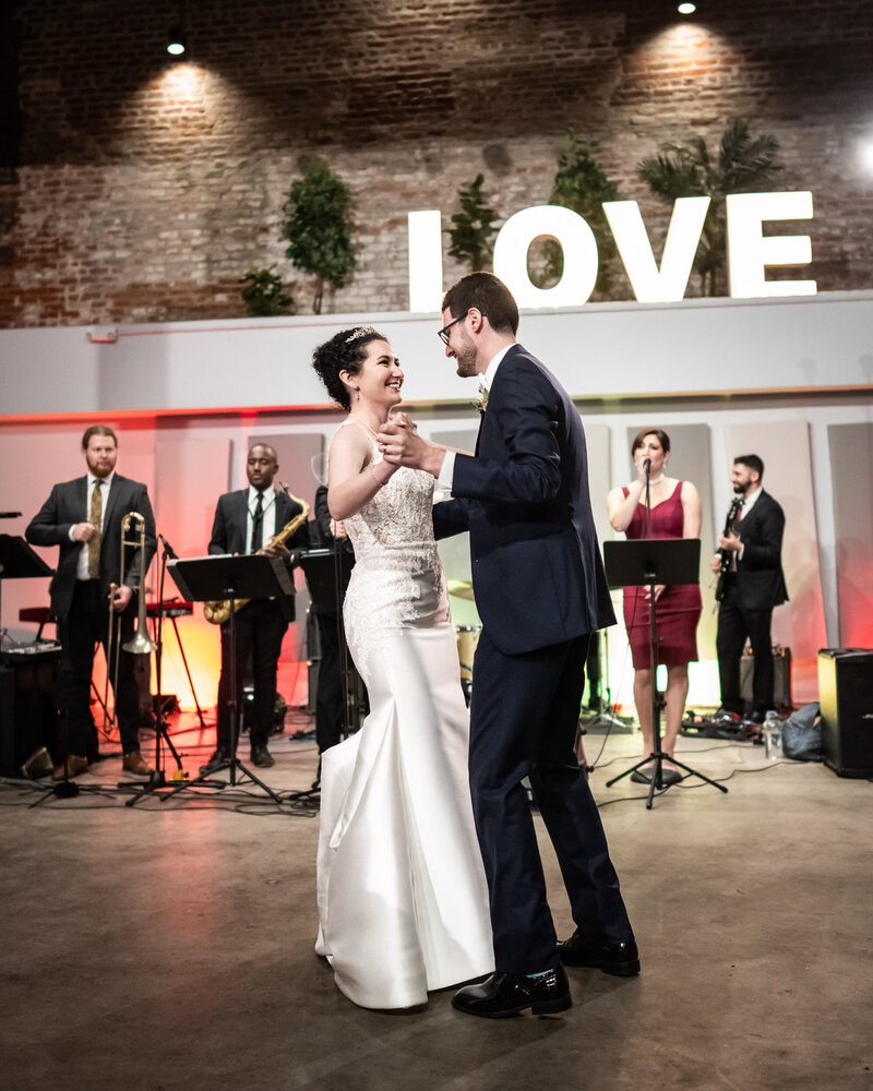 Bride and groom dancing at Capulet Wedding in New Orleans