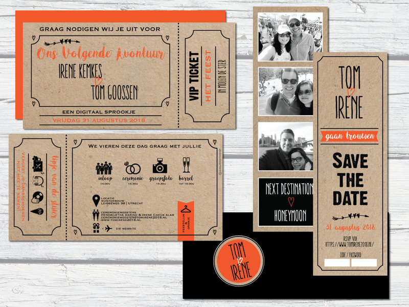 trouwticket-save-the-date-kraft