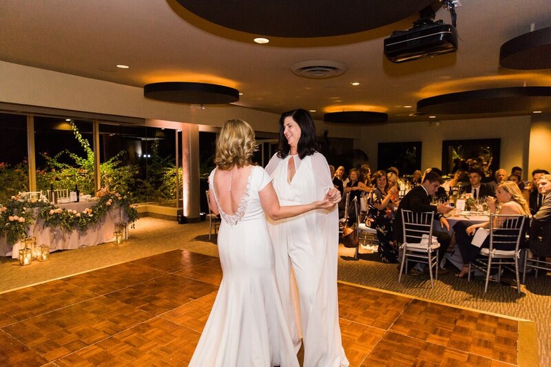 Maria and Carol's wedding at Spencer's Restaurant in Palm Springs photographed by photographer Ashley LaPrade.