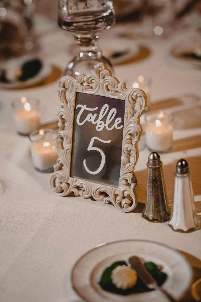 SGH Creative - White Antique Table Numbers