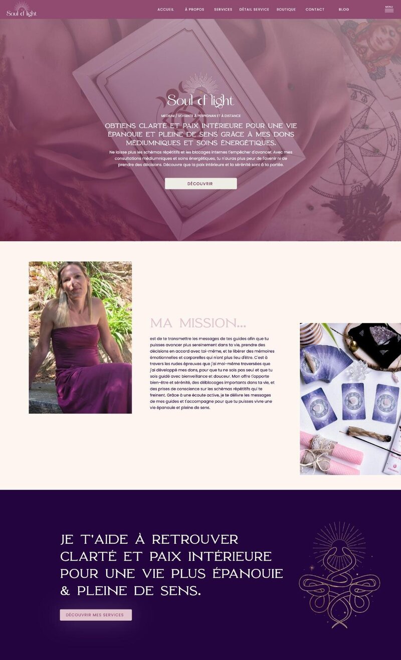 Template showit pour entrepreneur