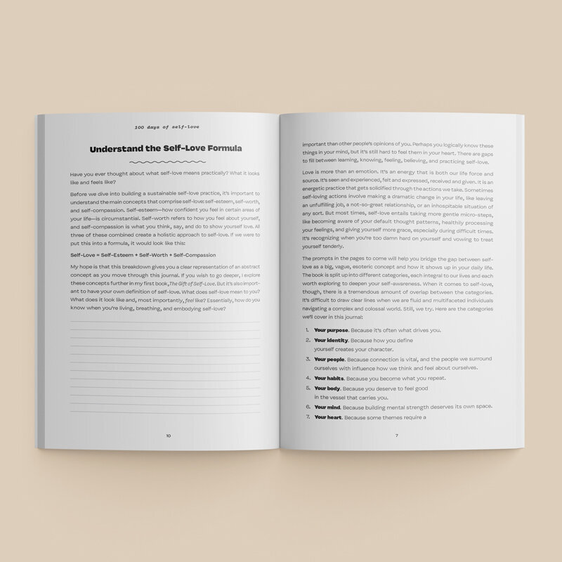 100 Days of Self Love (Journal) by Mary Jelkovsky