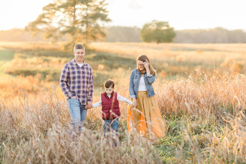 Family Photography  field shoot Williamsburg Virginia