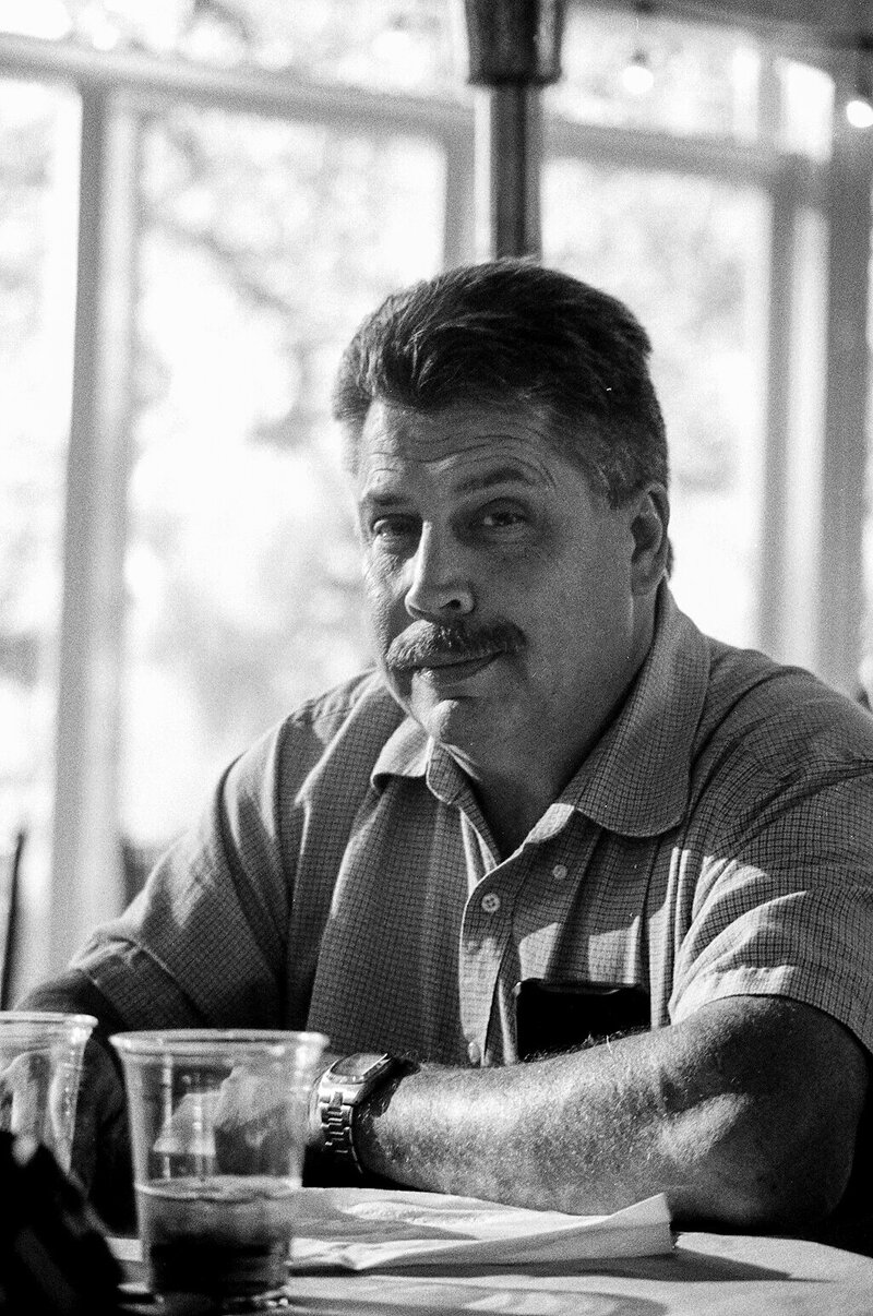 film photo of man