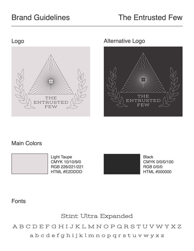 The Entrusted Few Brand Guidelines PDF
