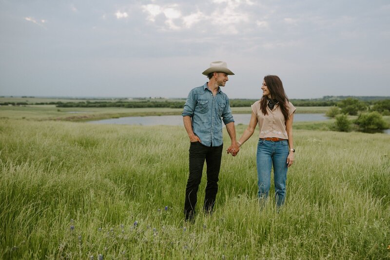 Couple on a Dallas, Texas farm