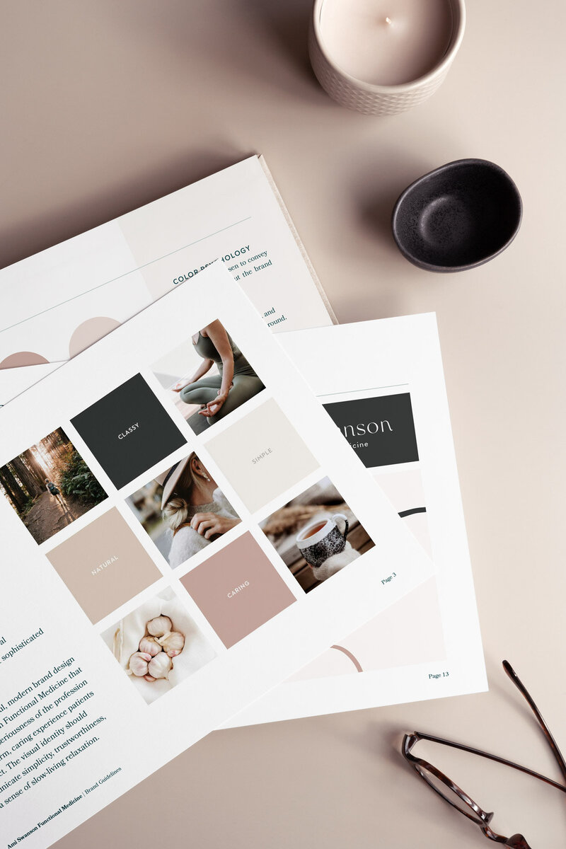 moodboard and creative direction for brand kit