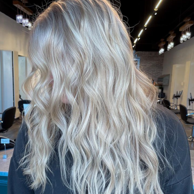 bailey hair transformation lubbock blonde platinum blonde
