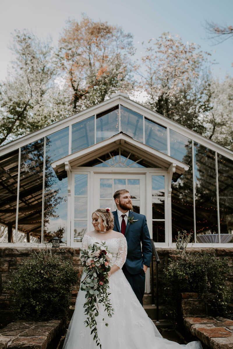 Bride-and-groom-outside-wedding-Boston-Florist-Prose-Florals