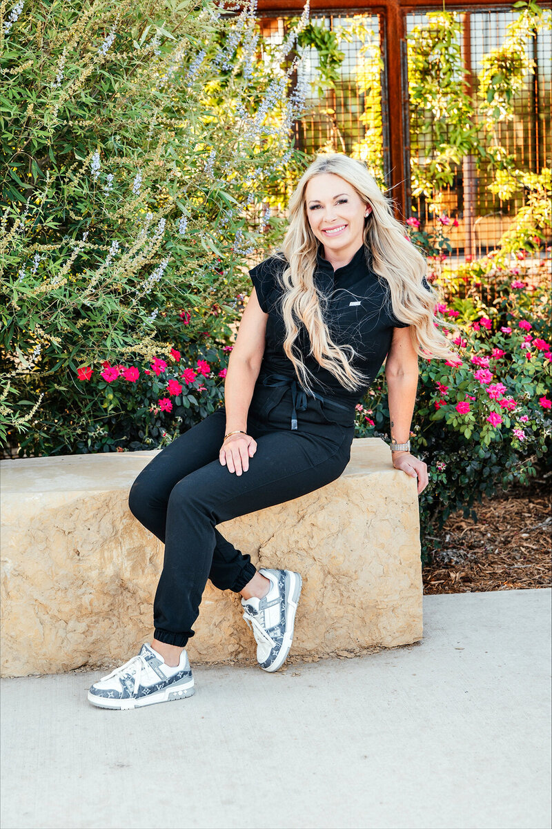 This is a photo of Jaci Rich, owner of Rich Medical Aesthetics in Midland, TX. She can help you address your skin, aging, and health issues. Reach out to book an appointment for Botox, Fillers, B12 shots, and other services.