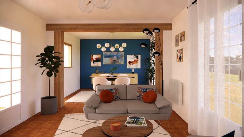 Sejour modernise projet Richelieu Sandrine Meurice Decoration