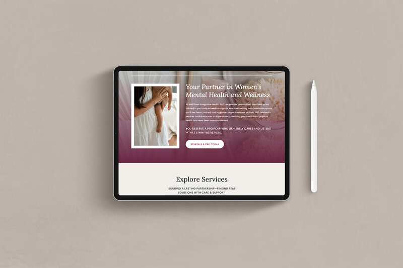 Well Dawn Health | Custom Showit Design by Artisan Kind - 4