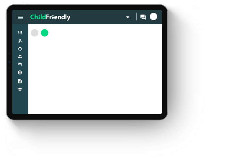 ChildFriendly software app for childcare management.